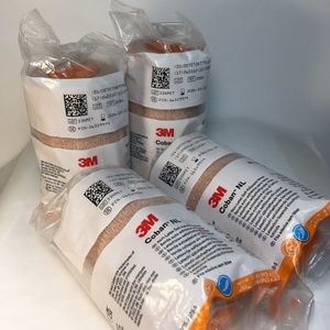 LOT of 4 - 3M Coban Self-Adherent Bandage Wrap 2084 Tan 4" tall by 5 Yards each